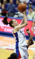 Kansas Holds Off Illinois State, 75-72 In WNIT Semifinals Image