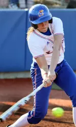 Jayhawks Rout UMKC 7-2 to Sweep Softball Doubleheader Image