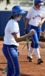 Clark Takes Advantage of Costly TTU Error, Lifts Jayhawks to 4-3 Victory Image