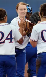 Jayhawk Softball Closes Out Home Schedule with Win Over Aggies Image