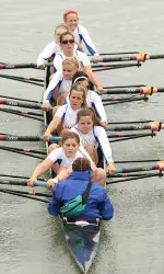 Kansas Wins Second Varsity Four at Texas Image
