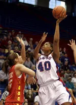 KU Tops Pittsburg State, 90-65, in Exhibition Action Image
