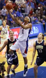 No. 20 Kansas Runs Past Oral Roberts, 106-80 Image