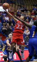 McCray, Boogaard and Sutherland Score in Double Figures as Kansas Routs UMKC 81-53 Image