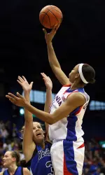 Goodrich's Career Night Leads No. 23 Kansas Past Creighton, 77-56 Image