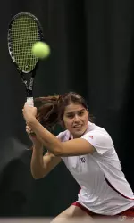 Wilbert Goes Undefeated in Singles in Kansas Tennis Double-header Image