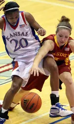 Jayhawks Lose Hard Fought Battle To No. 13/15 Iowa State 57-54 Image