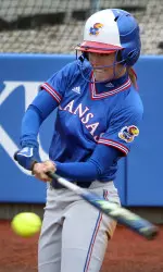 Kansas Softball Splits Doubleheader With Missouri State Image