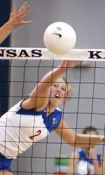 KU Volleyball Swept by No. 18 K-State Image