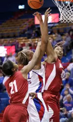 Davis and Engelman Each Post 20-Point Games in Kansas' 79-57 Win Over Alabama Image