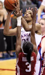 Kansas Comes Up Short Against No. 14 Oklahoma, 75-57 Image