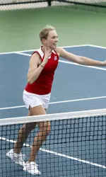 Pezzotti's First Career Big 12 Win Lifts KU Tennis over Colorado, 6-1 Image