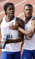 Dixon Blazes In 400 Meters To Lead Jayhawks At Arkansas Twilight Image