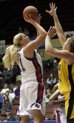 Second-Half Rally Falls Short as Iowa Defeats Kansas, 63-49, In WBCA Final Image