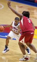 11th-Ranked Sooners Hold on to Defeat Kansas on Senior Night in the Phog Image