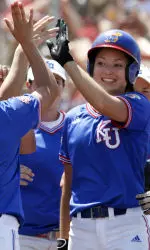 Jayhawks Split Twin Bill With Bluejays Image