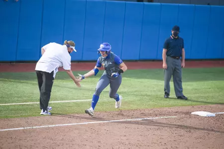 Jayhawks Split Action with Kansas City Image
