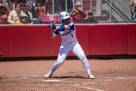 Kansas Splits Doubleheader in Ames Image
