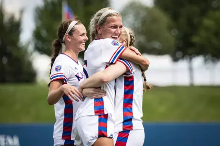 LAWRENCE, KS - August 21, 2022 - during a match between the Kansas Jayhawks and the Northwestern Wildcats at Rock Chalk Park in Lawrence, KS. Photo by Aiden Droge/Kansas Athletics