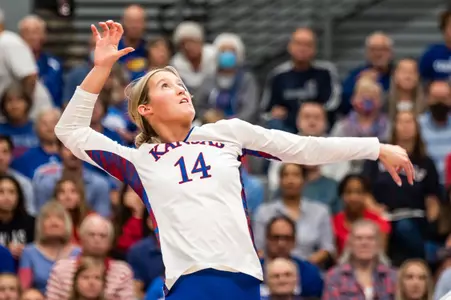 Kansas Pushes No. 1 Texas to First Five Set Match of the Season Image