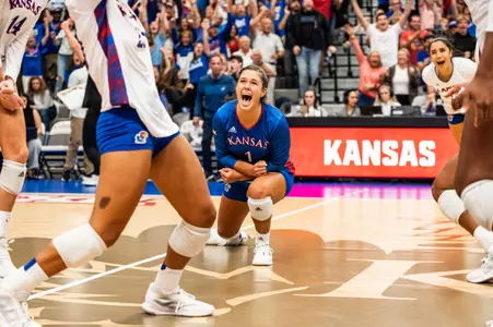 Kansas Volleyball Plays No. 13 Baylor at Home Image
