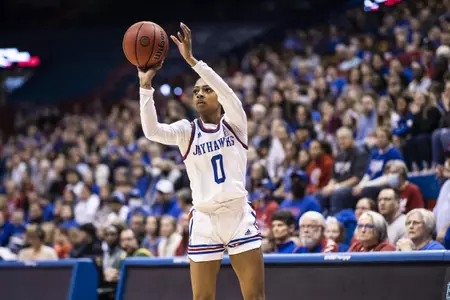 LAWRENCE, KS - January 7, 2023 - during a game between the Baylor Bears and the Kansas Jayhawks at Allen Fieldhouse in Lawrence, KS. Photo by Kansas Athletics