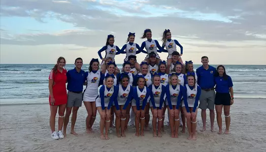 Kansas Cheerleading Places Fourth at NCA College National Championships Image