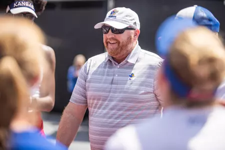 LAWRENCE, KS - May 05, 2023 - Coach Todd Chapman during the match between NC State and the Kansas Jayhawks in Raleigh , NC. Photo by Elicia Castillo/Kansas Athletics.