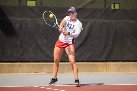 LAWRENCE, KS - May 05, 2023 - Heike Janse Van Vuuren during the match between NC State and the Kansas Jayhawks in Raleigh , NC. Photo by Elicia Castillo/Kansas Athletics.
