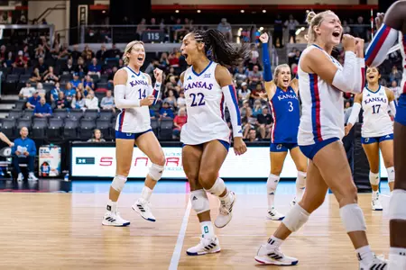 Kansas Volleyball Set for Home Opening Weekend with Two Ranked Matchups Image
