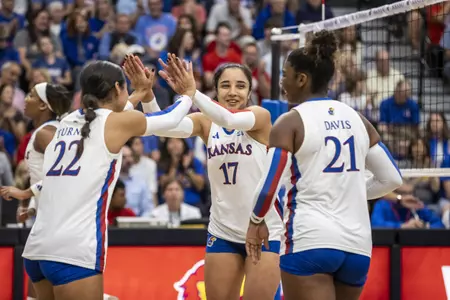 Jayhawks Sweep Mountaineers Image
