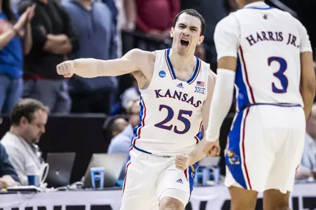 No. 4 Kansas Advances Past No. 13 Samford, 93-89 in First Round Thriller Image