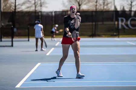 Kansas Tennis Sweeps Friday Action vs. Wichita State, Houston Image