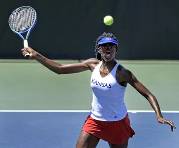 Jayhawk doubles team, Ngounoue reach quarterfinals at ITA National Summer Championships Image