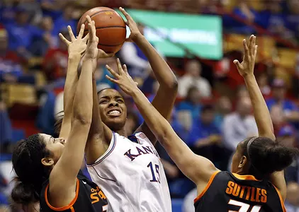Kansas Falls In Final Seconds At Oklahoma State, 76-74 Image