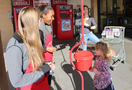 Kansas Student-Athletes Participate in Rock Chalk Ring Day Image