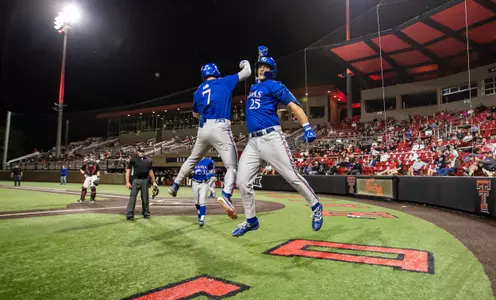 Superb Pitching and Timely Hitting Lift Kansas to 3-1 Victory at Texas Tech Image