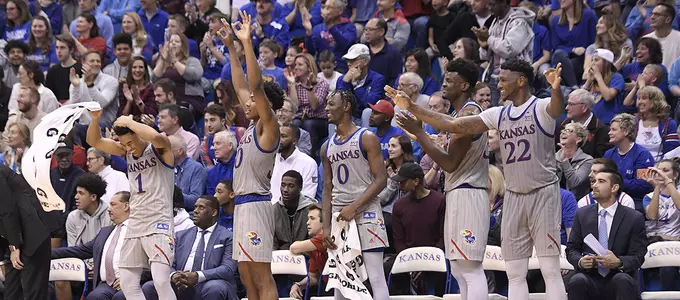 No. 5 Jayhawks Cruise Past Monmouth, 112-57 Image