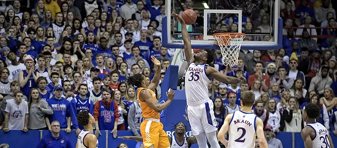Azubuike Powers Jayhawks Past Volunteers, 74-68 Image