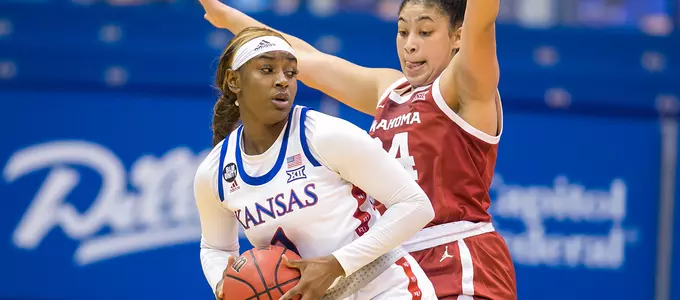 A Trio of Jayhawks Push Kansas Past Oklahoma, 74-64 Image