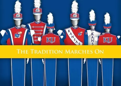KU School of Music, Kansas Athletics and KU Endowment partner on campaign for new Marching Jayhawks uniforms Image