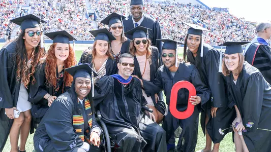 KU student-athletes celebrate Mother’s Day at graduation Image