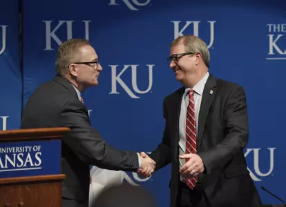 From the Desks of Athletics Director Jeff Long and Chancellor Douglas Girod Image