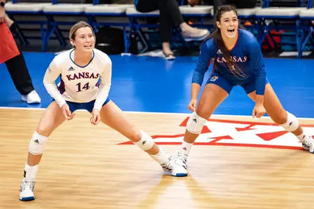 “Five-Tool” Freshman Caroline Bien Making Waves in her First Year at Kansas Image