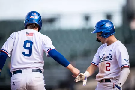 Fitzgerald, Jayhawks Earn First Win of the 2023 Season Image