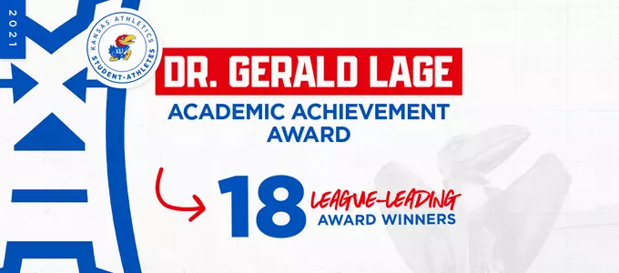 Kansas Student-Athletes led the Big 12 with 18 Recipients of the Dr. Gerald Lage Award Image