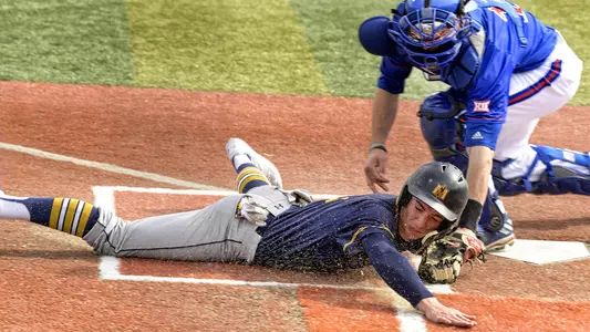 Pitching, defense and timely hitting pace Jayhawks to series win against Murray State Image