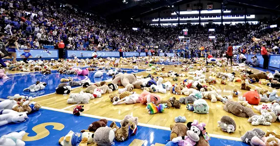 Jayhawks to Hold Teddy Bear Toss to Benefit Toys for Tots Image