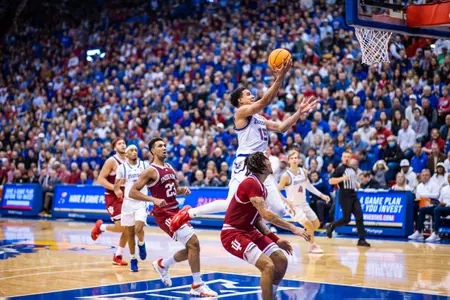 No. 8 Kansas Routs No. 14 Indiana 84-62 Image