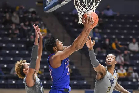 Kansas Drops Big 12 Battle to No. 17 West Virginia, 91-79 Image